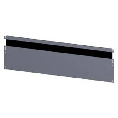 Grey-black blanking panel for 19-inch rack mounting, rectangular with side mounting holes, suitable for covering unused rack spaces.
