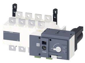 Pictured is an automatic changeover switch in a white and grey housing with multiple connections.