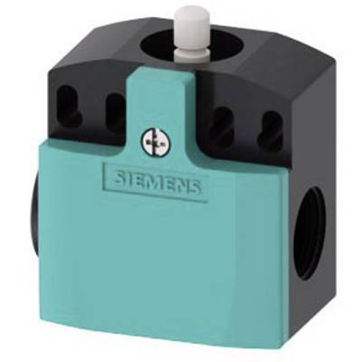 A square, black and turquoise component from Siemens that looks like an electrical connector or sensor.