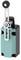 An electrical limit switch with a lever arm, used for position monitoring of machines in industrial applications.