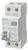 A white, rectangular protective switch from Siemens with blue and gold details. It is designed for electrical protection measures.