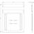 Technical drawing of a square metal construction with dimensions 292x522 mm. Contains details of the component arrangement.