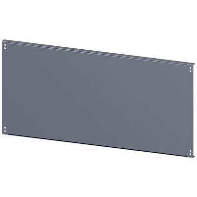 A rectangular, grey metal sheet with four screw holes at the corners, likely intended as part of a larger constructional element.