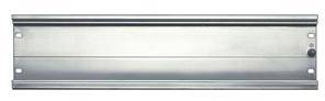Stainless steel metal rail, horizontally aligned. No visible markings or decorations. Function unspecified.