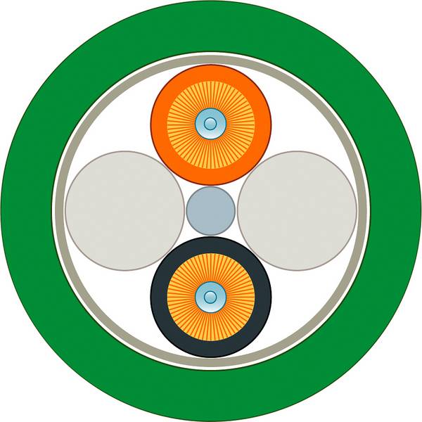 Siemens 6XV18613AT20 Fibreglass FO Cable 200 m Green, Orange, Black [2x  - 2x ] 200/230 µ