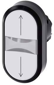 Siemens 3SU10003AB660AN0 3SU1000-3AB66-0AN0 Double head pushbutton (W x H) 29.8 mm x 57.7 mm IP66, IP67, IP69/IP69K 1 pc(s)