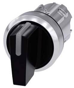 A black rotary knob with a silver rim, shown in close-up. The knob features an arrow marker for directional adjustment.