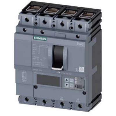 A grey Siemens circuit breaker, model 3VA2, with multiple connections, suitable for industrial electrical applications.