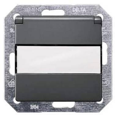 Siemens Switch product range  Complete PG socket (+ lid) Delta Carbon 5UB1922 1 pc(s)