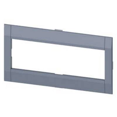 Grey rectangular frame, possibly for a screen or a doorway, without visible details or decoration.