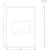 Technical drawing of a rectangular component with two views. Front view shows a recessed form in the centre. Dimensions: 462 x 322 mm, thickness: 21.5 mm.