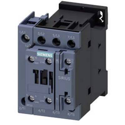 A protective device from Siemens, Sirius model, in a frontal view. It shows multiple connection terminals and the brand identification.