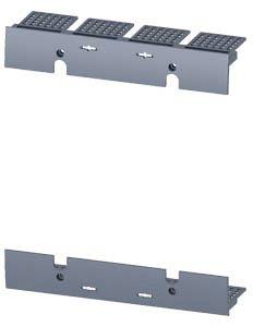 Metal plate with rectangular cut-outs and three narrow, textured protrusions at the top, against a white background.