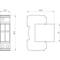 Technical drawing of a component with two views. Dimensions are 25.4 mm, 69.5 mm, 89.8 mm and 45 mm. Shows form and dimensions.