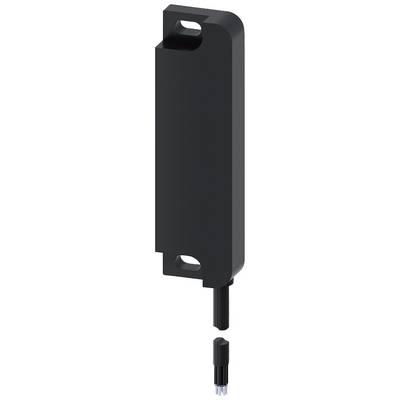 A black magnetic sensor with a small cable connection at the bottom. It has two mounting holes on the sides.