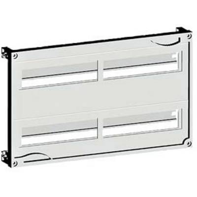 A blank, rectangular plastic enclosure with four rectangular openings, likely for use in an electrical distribution box.