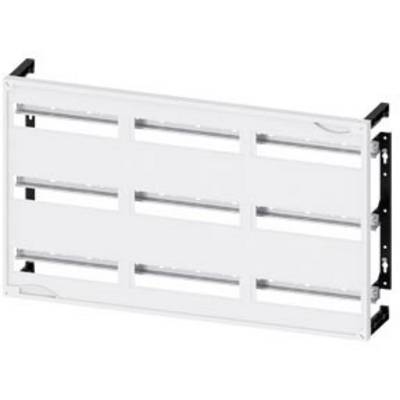 White, rectangular wall mount with multiple slots for attaching devices or accessories.
