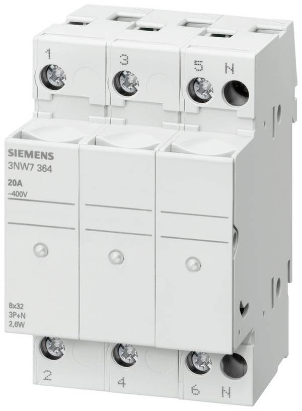 Siemens 3NW7334 3NW7334 Torpedo fuse holder incl. status indicator 20 A 400 V AC 1 pc(s) Piece