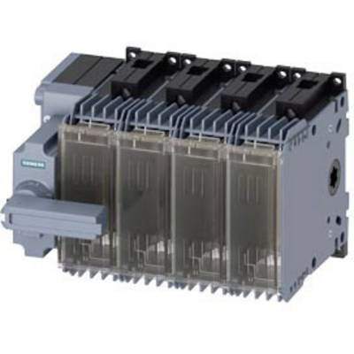 An electrical switch with multiple transparent modules arranged side by side, suitable for industrial applications.