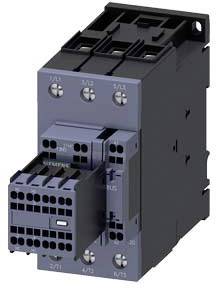 Pictured is a black, rectangular electrical switch or contactor with multiple connection terminals and screws on the front face.