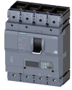 A Siemens switching device with multiple connections and a central switch. Housing in grey, for electrical control.