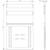 Technical drawing of a rectangular metal enclosure with detailed dimensions: width 522 mm, height 882 mm, depth 21.5 mm.