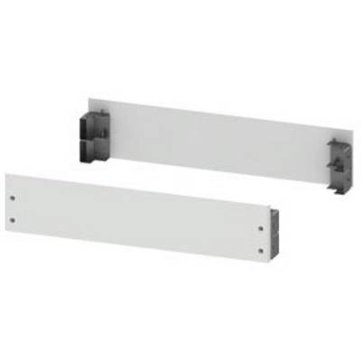 Two grey metal angles with side brackets. They are arranged parallel and appear to be intended for mounting or stabilisation.