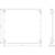 Technical drawing of a rectangular metal sheet with hole drillings. Dimensions: 325 mm width, 275 mm height, 20 mm thickness.