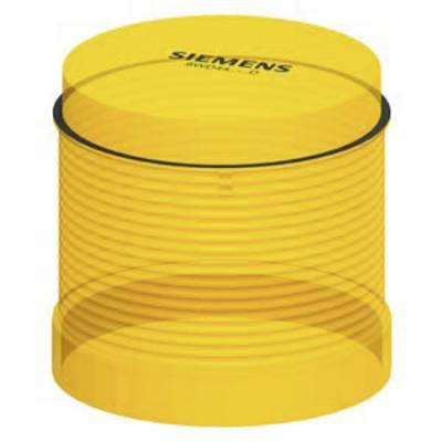 A yellow-translucent cylindrical light attachment with the 'SIEMENS' inscription on top, presumably for industrial signalling applications.