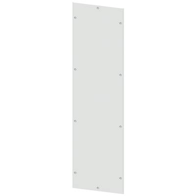 Grey, rectangular wooden board with eight visible screws along the edges, vertically oriented.