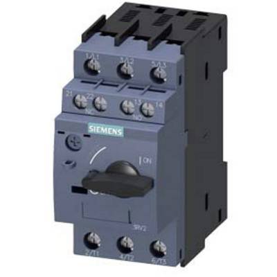 'Siemens contactor for industrial applications, showing switching buttons and electrical connection markings.'