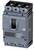 A grey circuit breaker with three terminals on top, brand 'Siemens', suitable for industrial electrical applications.