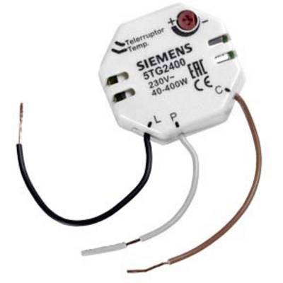 A Siemens electrical device, model 5TG2400, with three connected cables. It is designed for 230V, 40-400W.