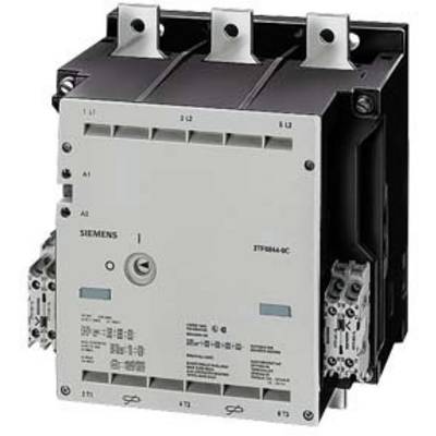 A three-pole Siemens contactor with terminal blocks at the top and bottom, suitable for industrial electrical control applications.