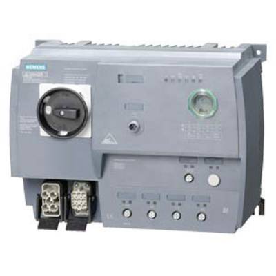 An electrical control unit in an enclosure, with multiple switches and connections on the front panel.