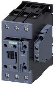 A dark grey and black electrical contactor with multiple screw terminals, suitable for industrial control applications.