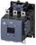 A blue electrical contactor from Siemens, used for motor switching. Several terminal connections are visible.