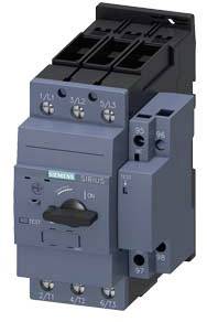 'Grey electrical contactor with multiple terminals and a changeover lever, used for controlling electrical devices and machines.'