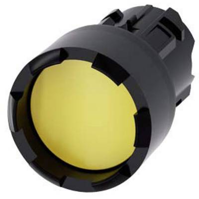 A black cylinder with a yellow lens, possibly an LED light source or a camera module.