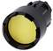 A black cylinder with a yellow lens, possibly an LED light source or a camera module.