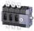 'A black Siemens electrical power switch with multiple connections and a rotary switch on the front.'