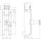 Technical drawing of a lock mechanism with dimensions: width 77.45 mm, overall height 159 mm, depth 39.1 mm. Includes detailed views.