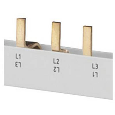 Three-phase power busbar with copper connections for L1, L2, L3.
