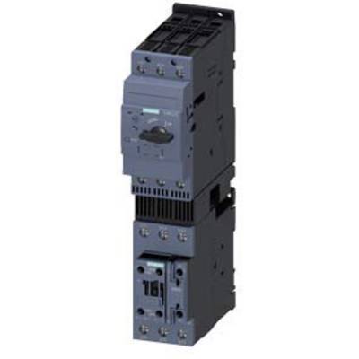 An electrical contactor, depicted in blue and black, with multiple screw connections. Function: Control of electrical circuits.