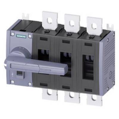 The image depicts a multi-pole, grey fuse-load disconnector with a lever-like handle.