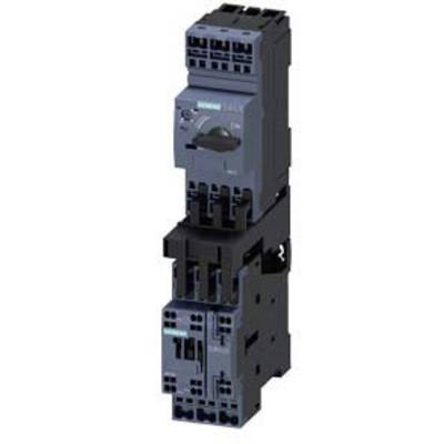 An industrial switching device with a rotary switch, likely a motor starter. This device is used in electrical circuits.