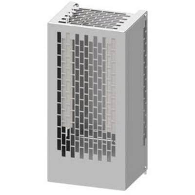Grey metal air purifier with side ventilation grilles, suitable for indoor spaces. Rectangular shape, modern design.