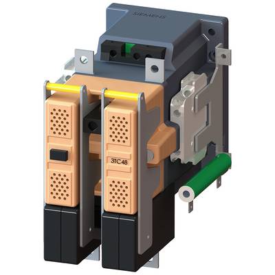 Industrial electromagnetic relay with orange components and grey housing, used in electrical circuits.
