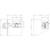 Technical drawing of a rectangular mounting bracket with a switch. Dimensions are specified: 172 mm length, 159 mm height, 179 mm depth.