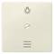 A white light switch with a light bulb symbol at the top. Beneath it is a small rotary knob.